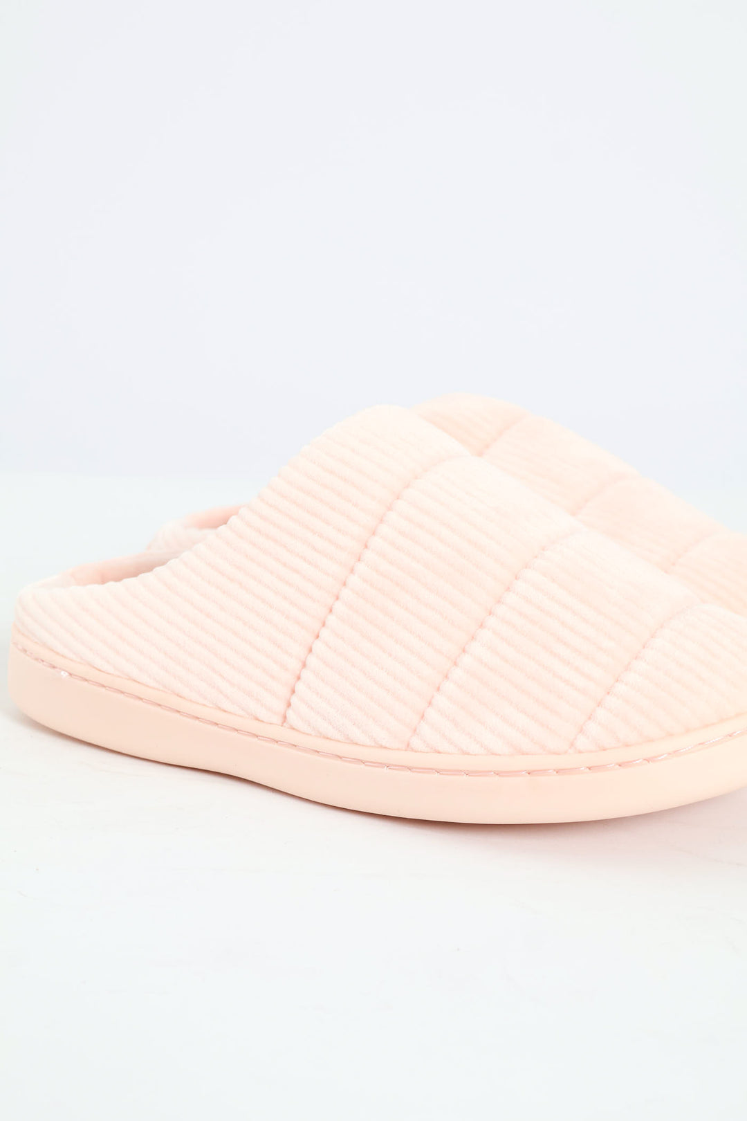 Embossed Closed Toe Slipper - Candy Floss
