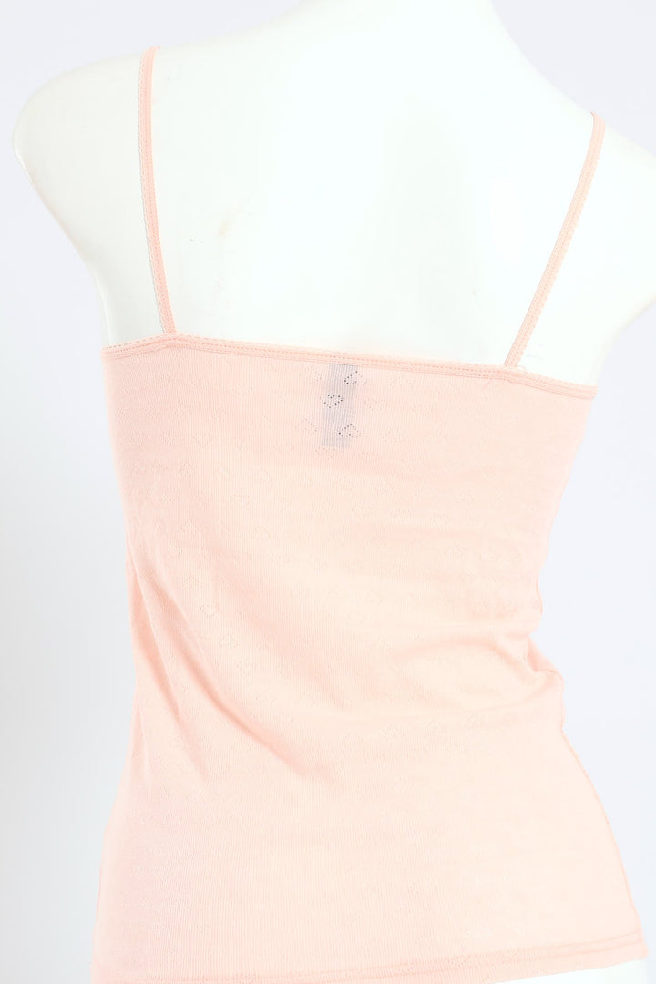 Girls 2 Pack Plain Sleeveless Vest - Pink