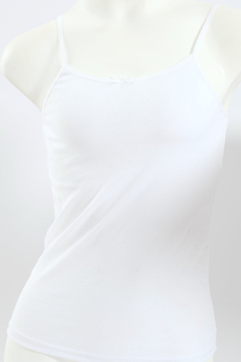 Girls 2 Pack Plain Sleeveless Vest - Pink