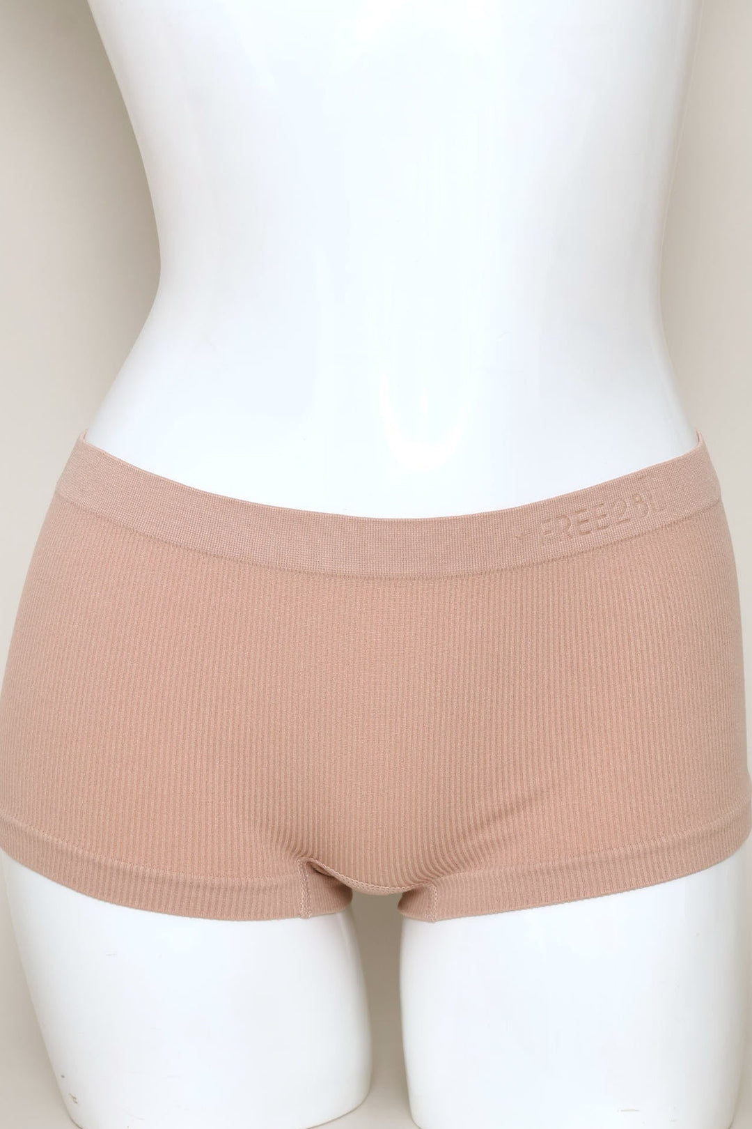 3 Pack Plain Seamless Boyleg Panties - Black/Mocca/White
