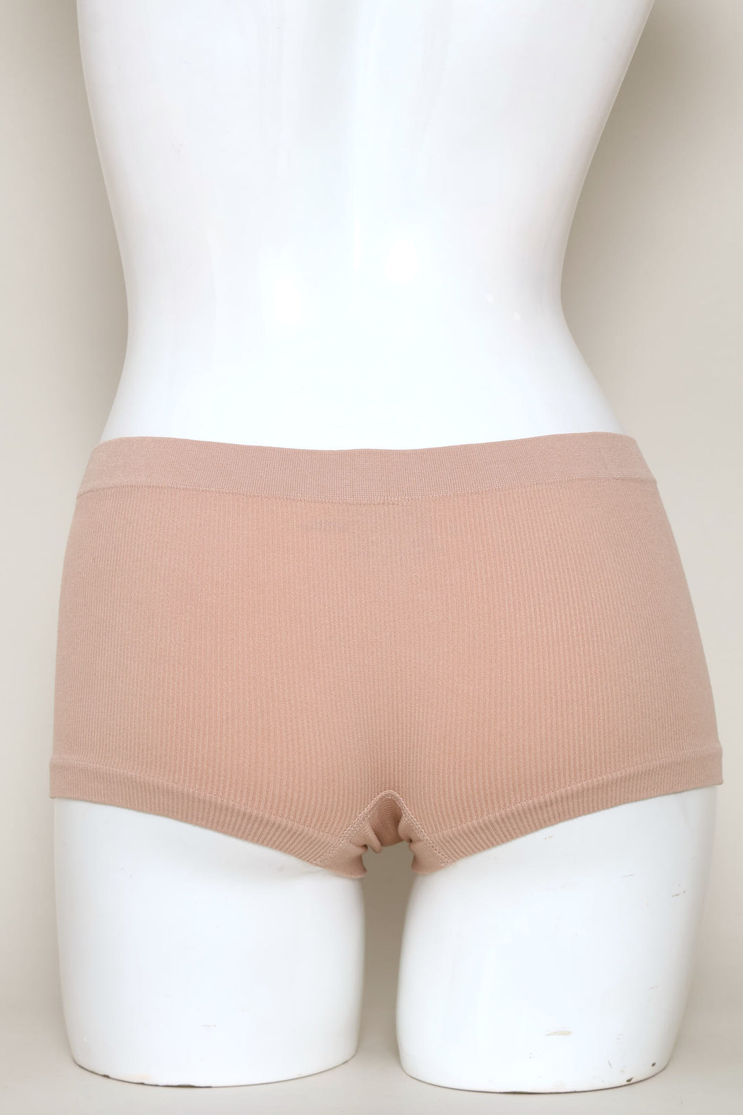 3 Pack Plain Seamless Boyleg Panties - Black/Mocca/White