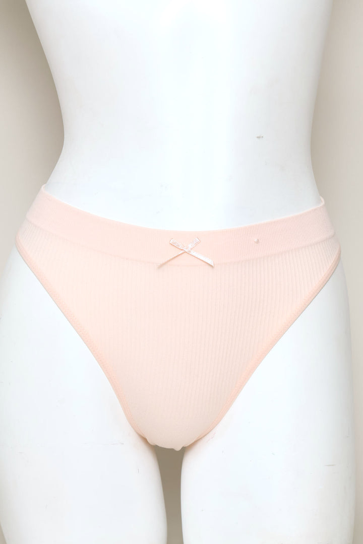3 Pack Seamless Thong Panties - Navy/Pink