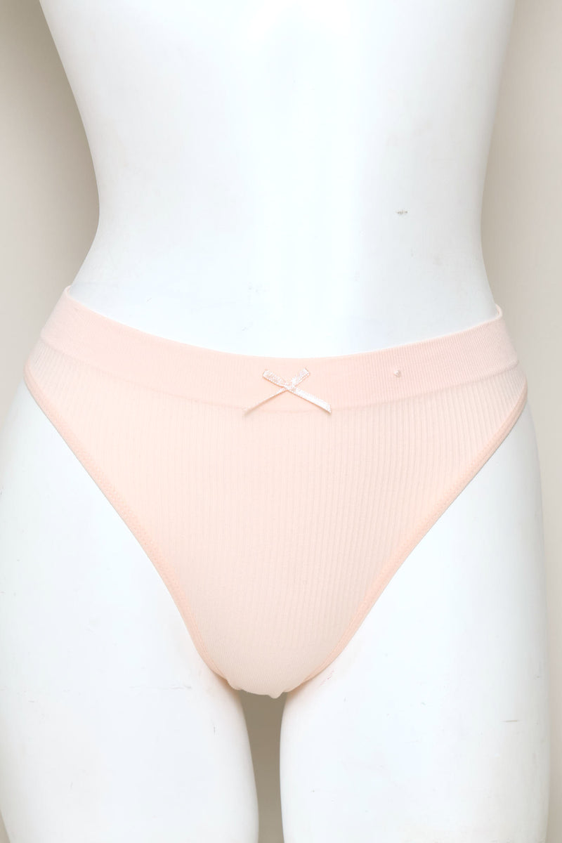3 Pack Seamless Thong Panties - Navy/Pink