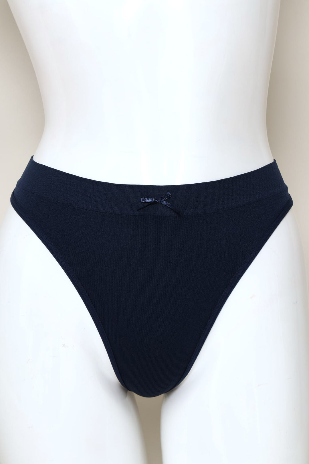 3 Pack Seamless Thong Panties - Navy/Pink