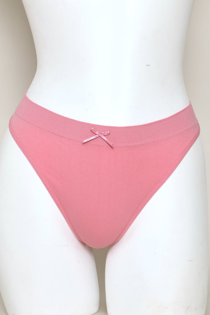 3 Pack Seamless Thong Panties - Navy/Pink