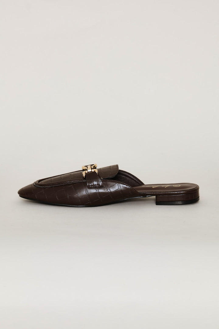 Croc Slip On Loafer - Chocolate