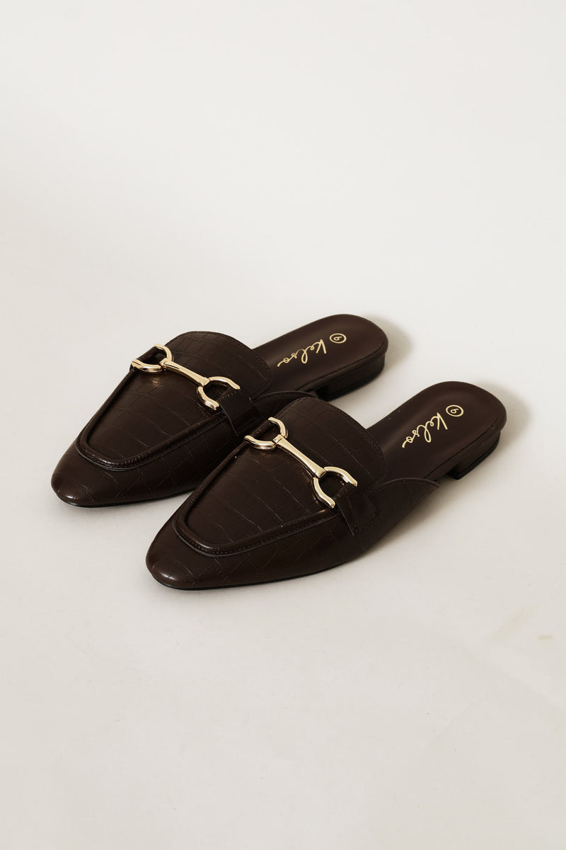 Croc Slip On Loafer - Chocolate