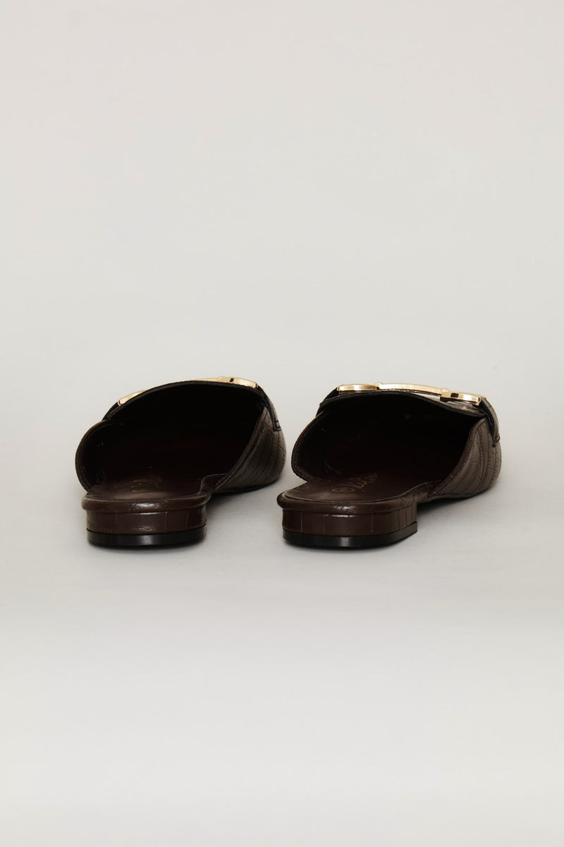 Croc Slip On Loafer - Chocolate