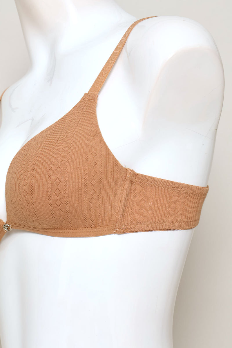 2 Pack Non Wired Pointelle Bra - Multi