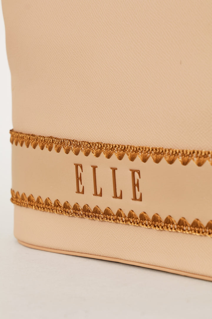 Woven Shopper Bag - Beige