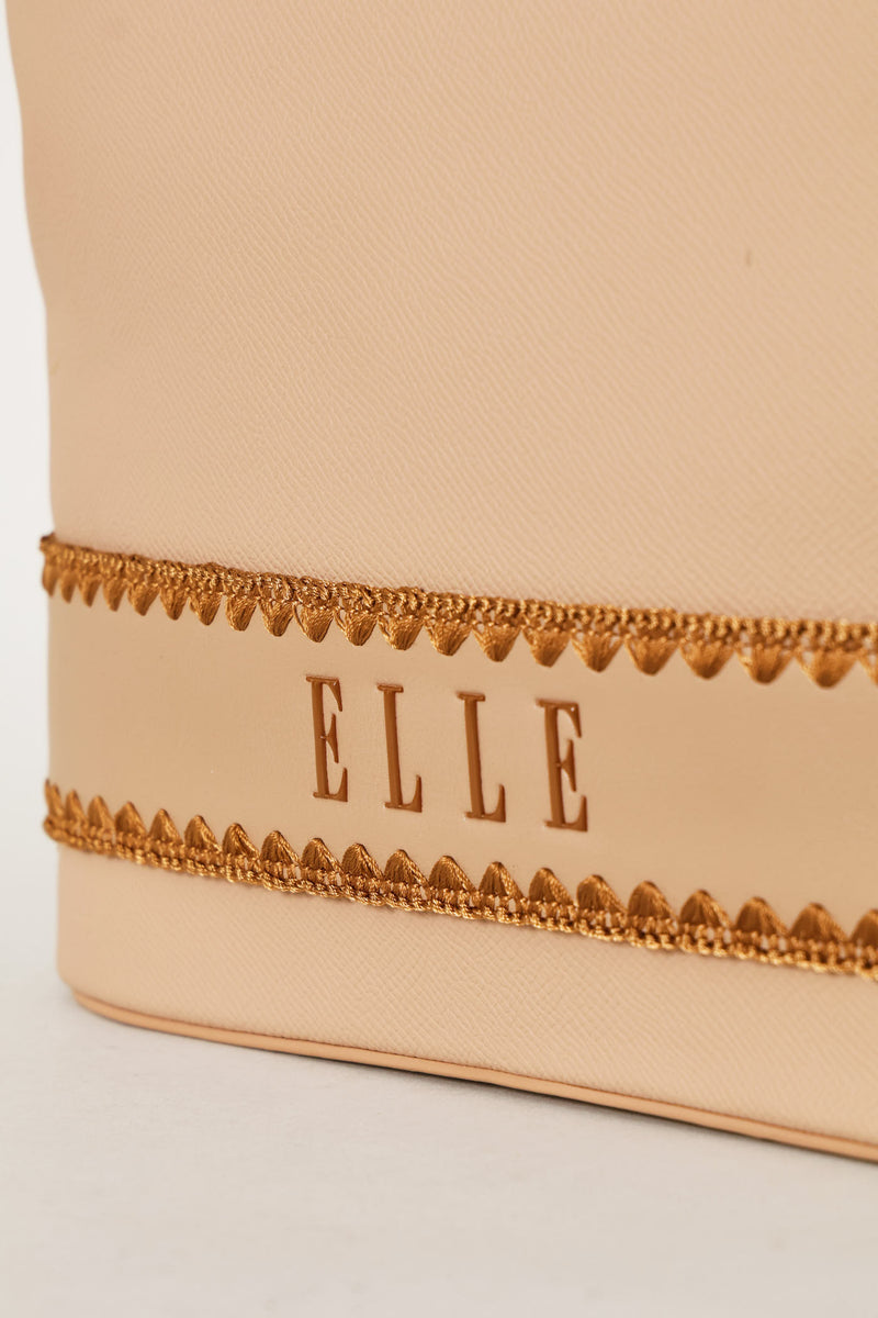 Woven Shopper Bag - Beige