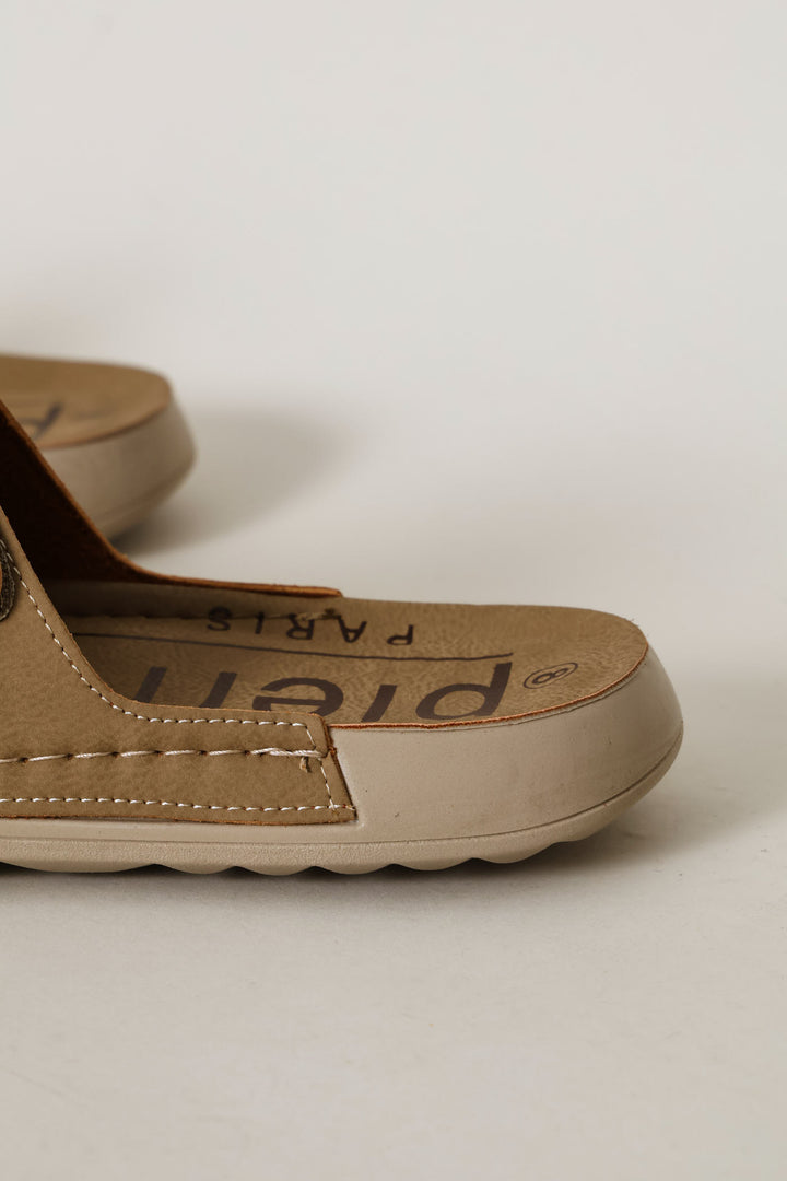 Comfort Mule Sandal - Stone