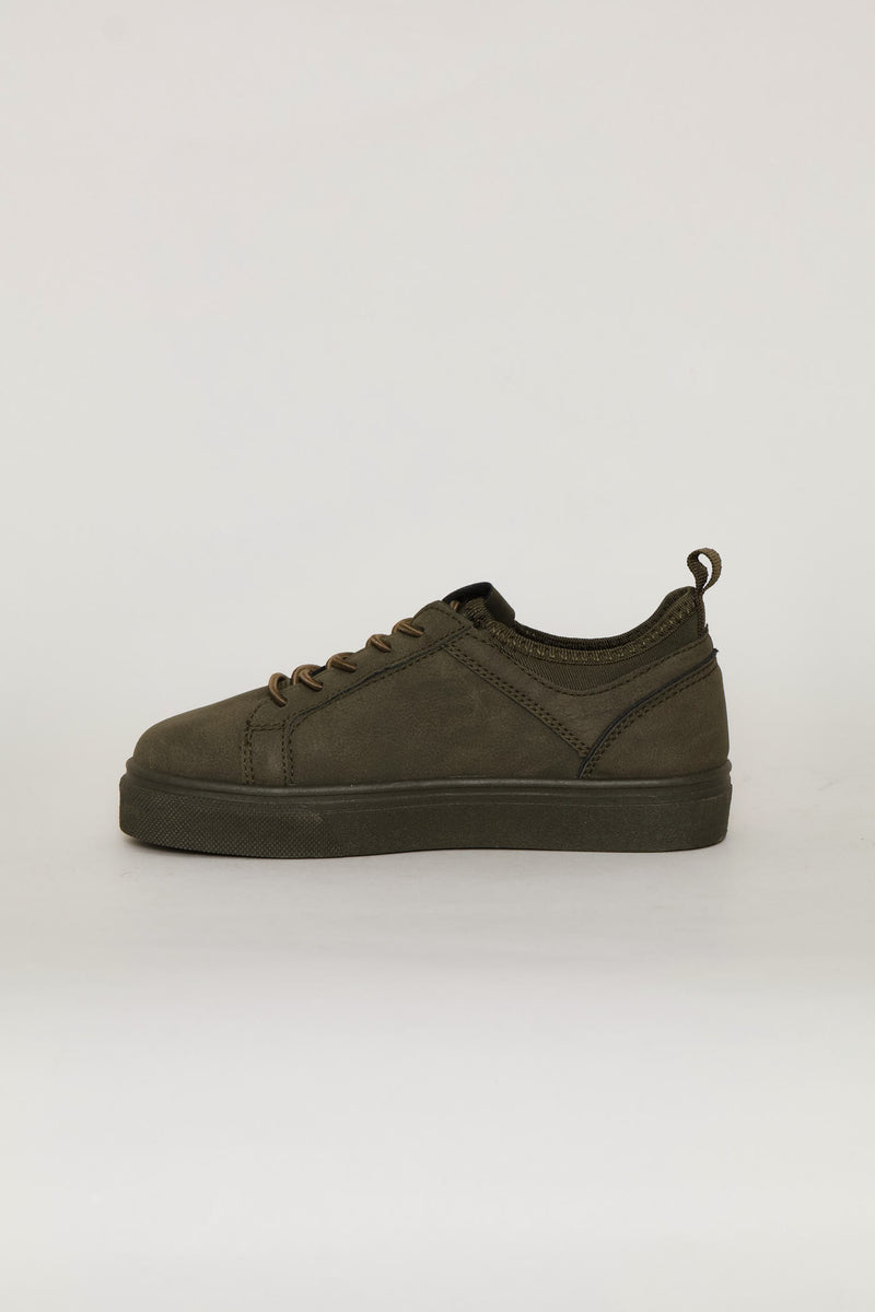 Pre-Boys Mono Sneaker - Olive