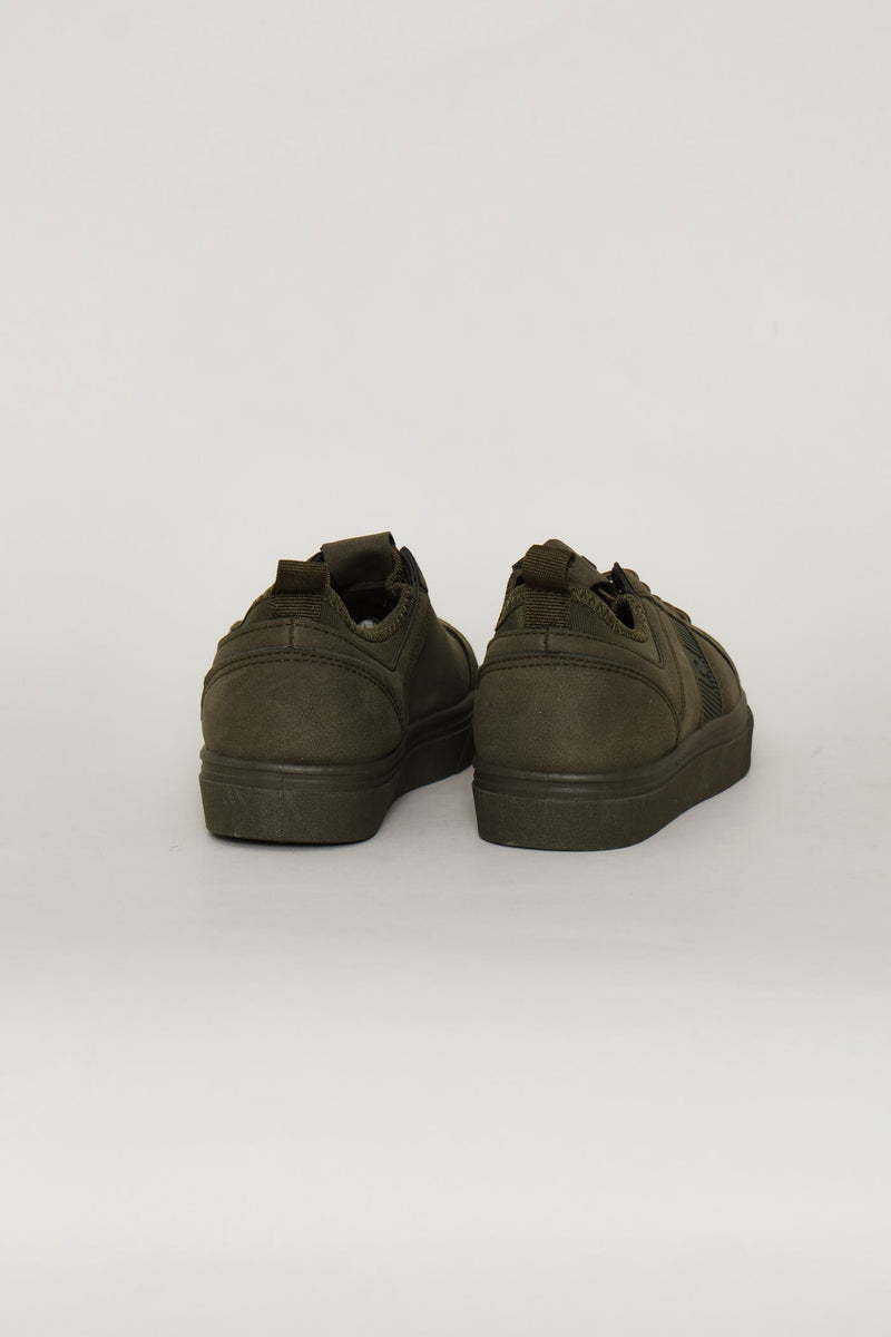 Pre-Boys Mono Sneaker - Olive