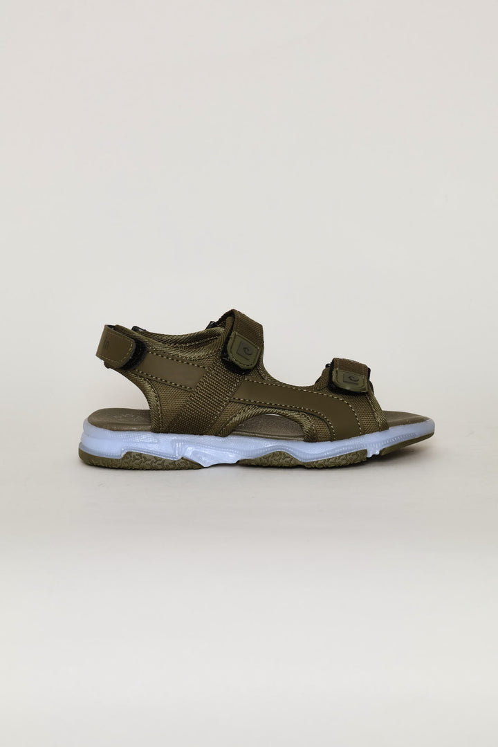 Pre-Boys Open Toed Adventure Sandal - Olive