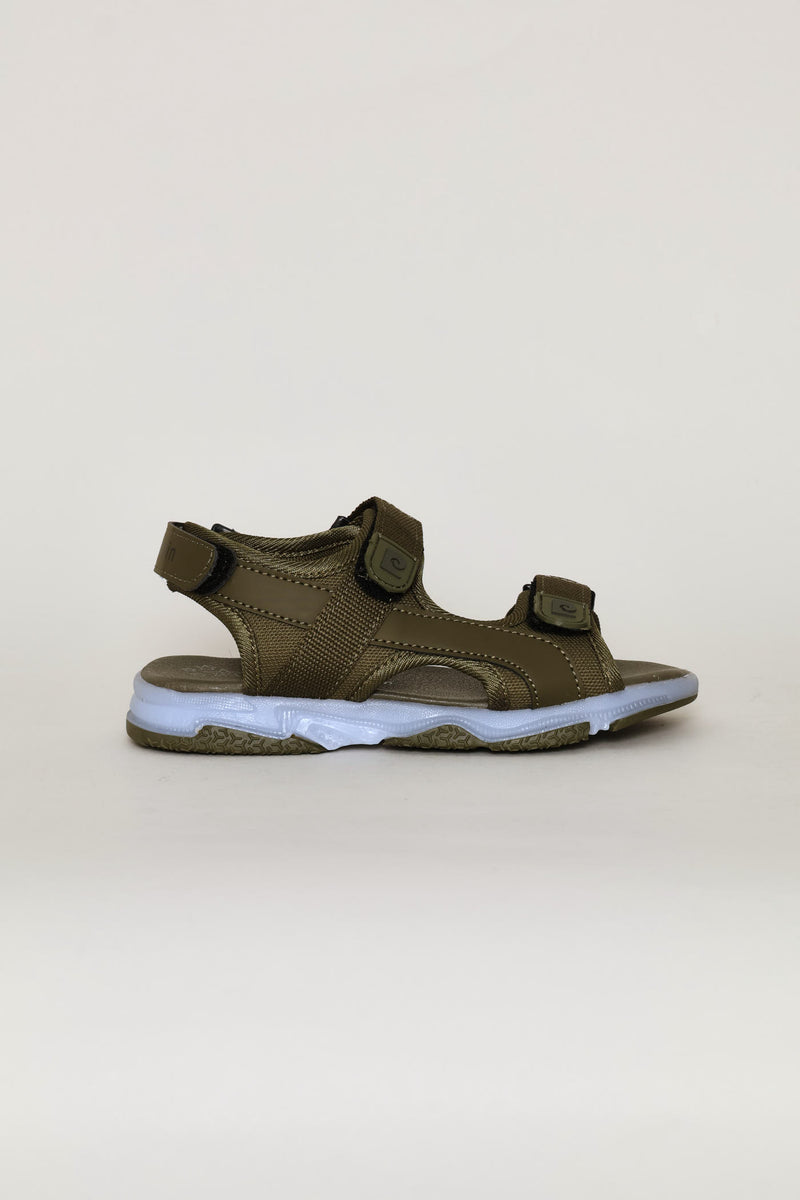 Pre-Boys Open Toed Adventure Sandal - Olive