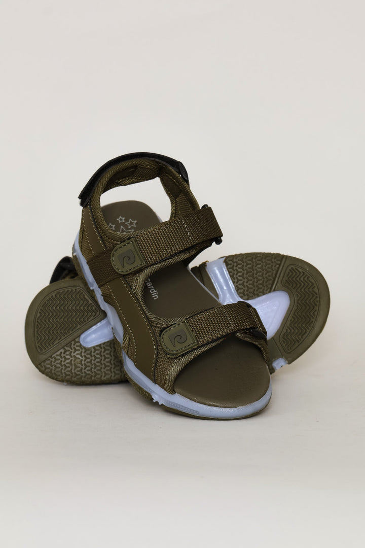 Pre-Boys Open Toed Adventure Sandal - Olive