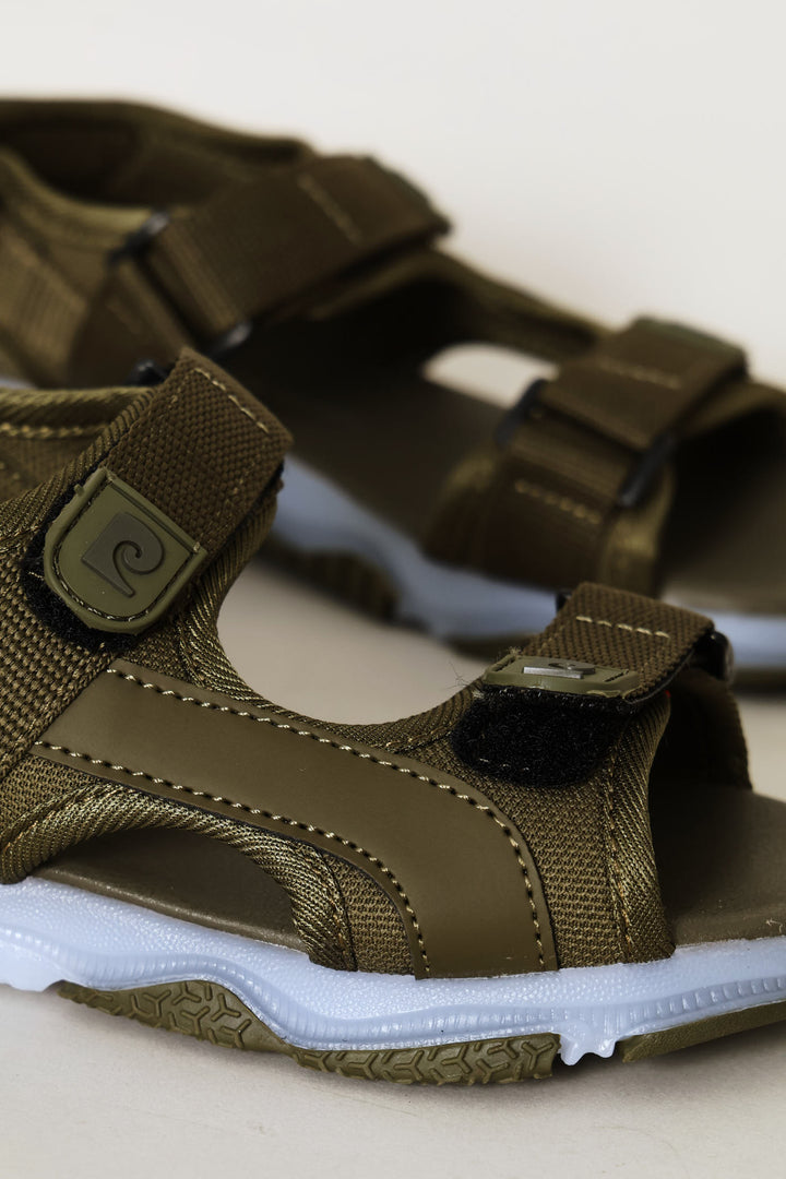 Pre-Boys Open Toed Adventure Sandal - Olive