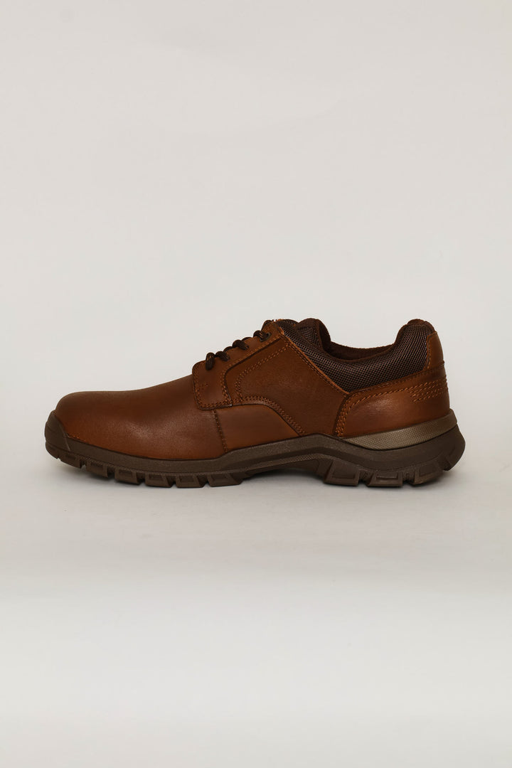 Dawie Lace Up Worker Shoe - Brown