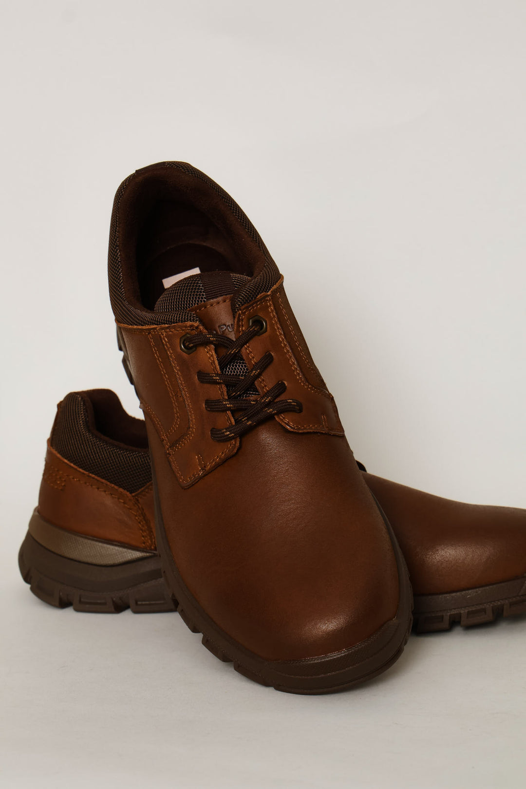 Dawie Lace Up Worker Shoe - Brown
