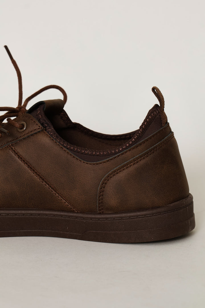 Mono Sock Sneaker - Brown