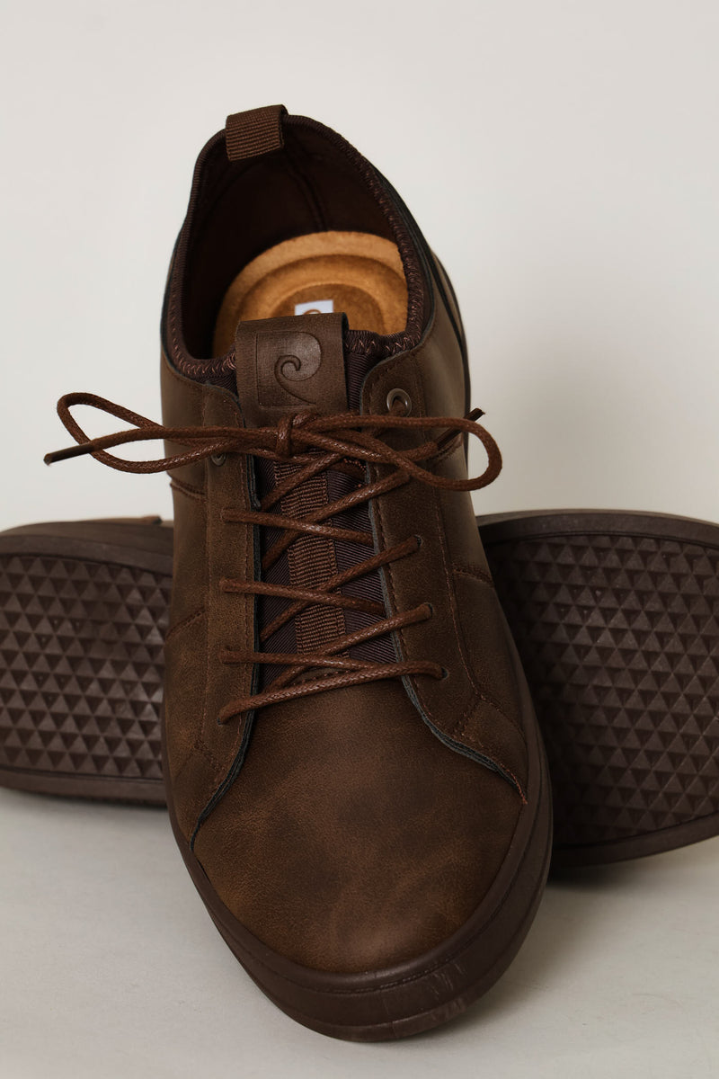 Mono Sock Sneaker - Brown