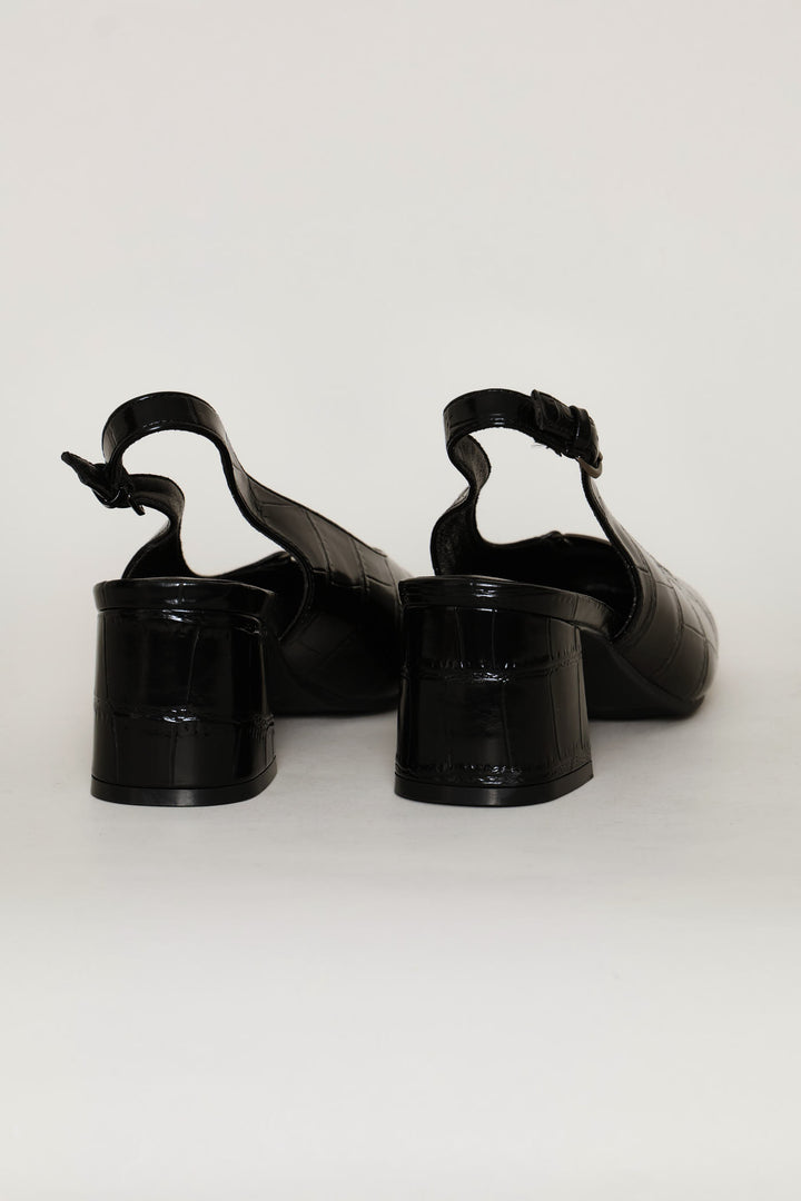 Slingback Heel - Black