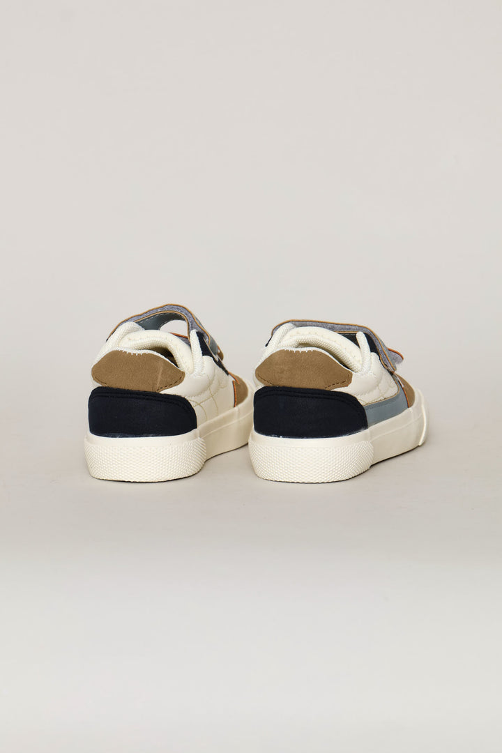 Pre-Boys Vulcanised Velcro Sneaker - Blue