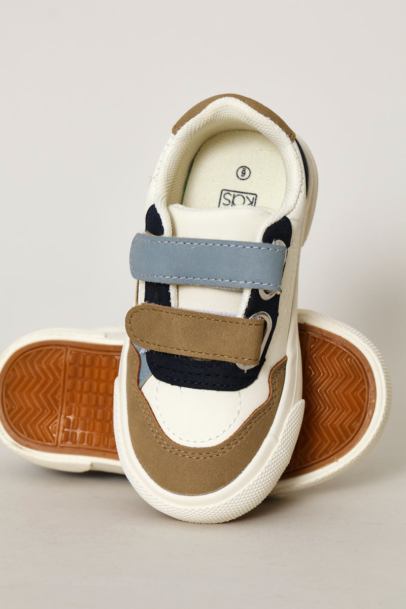 Pre-Boys Vulcanised Velcro Sneaker - Blue