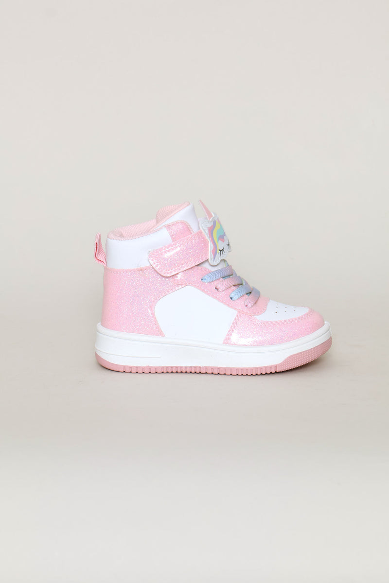 Pre-Girls Unicorn Hitop Sneaker - Pink