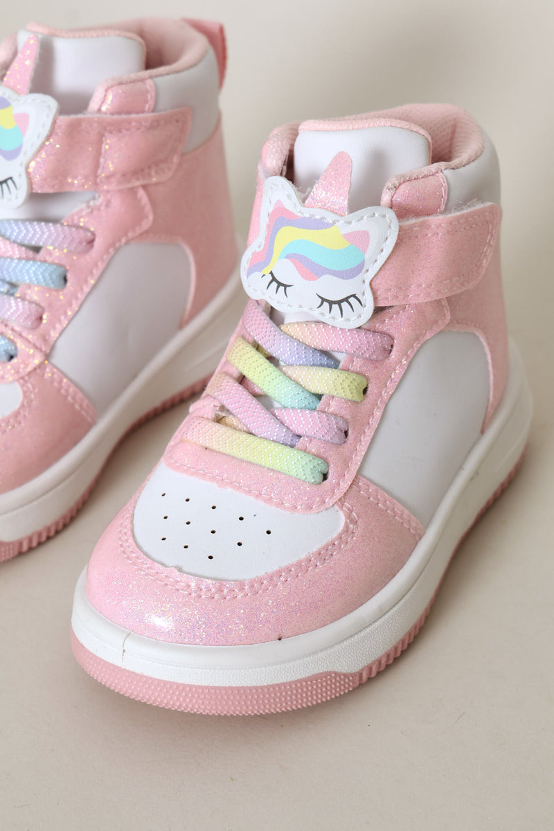 Pre-Girls Unicorn Hitop Sneaker - Pink