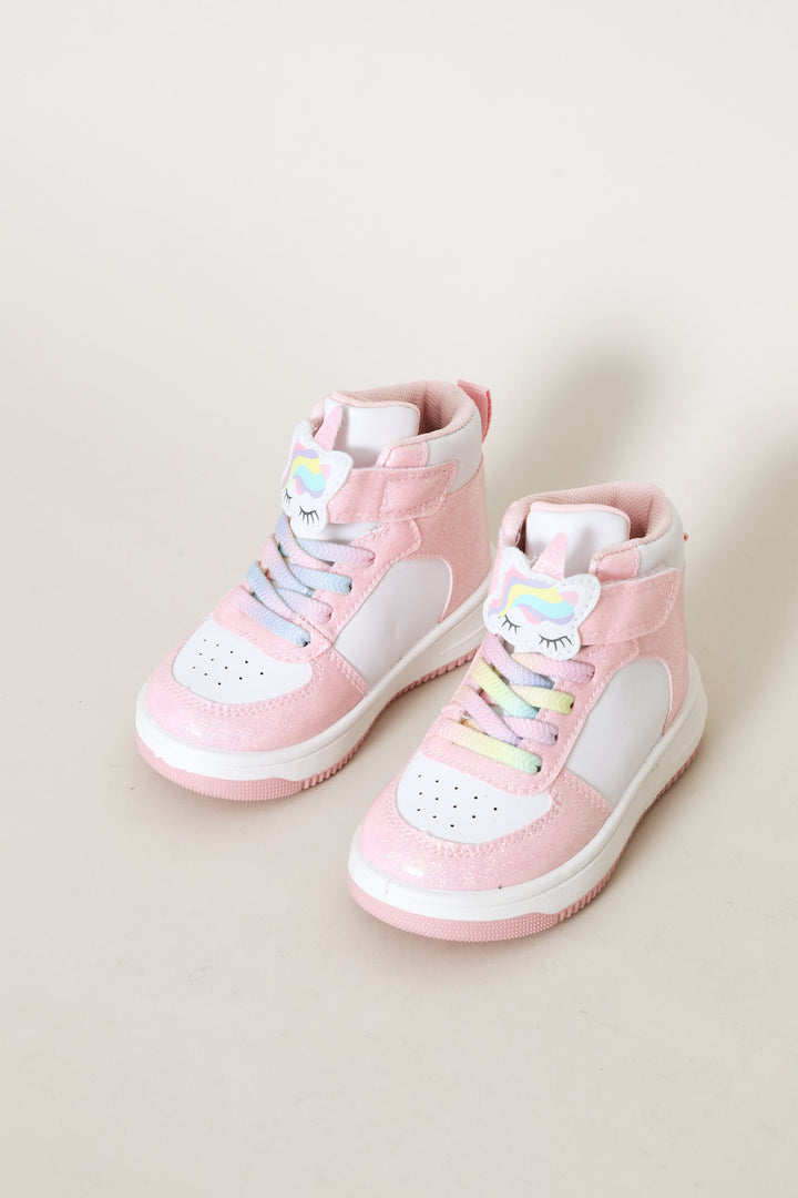 Pre-Girls Unicorn Hitop Sneaker - Pink