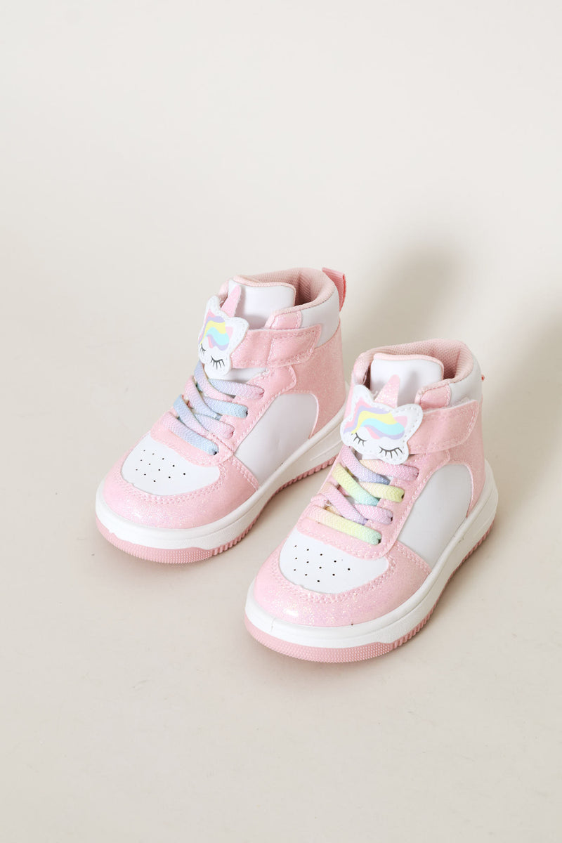 Pre-Girls Unicorn Hitop Sneaker - Pink