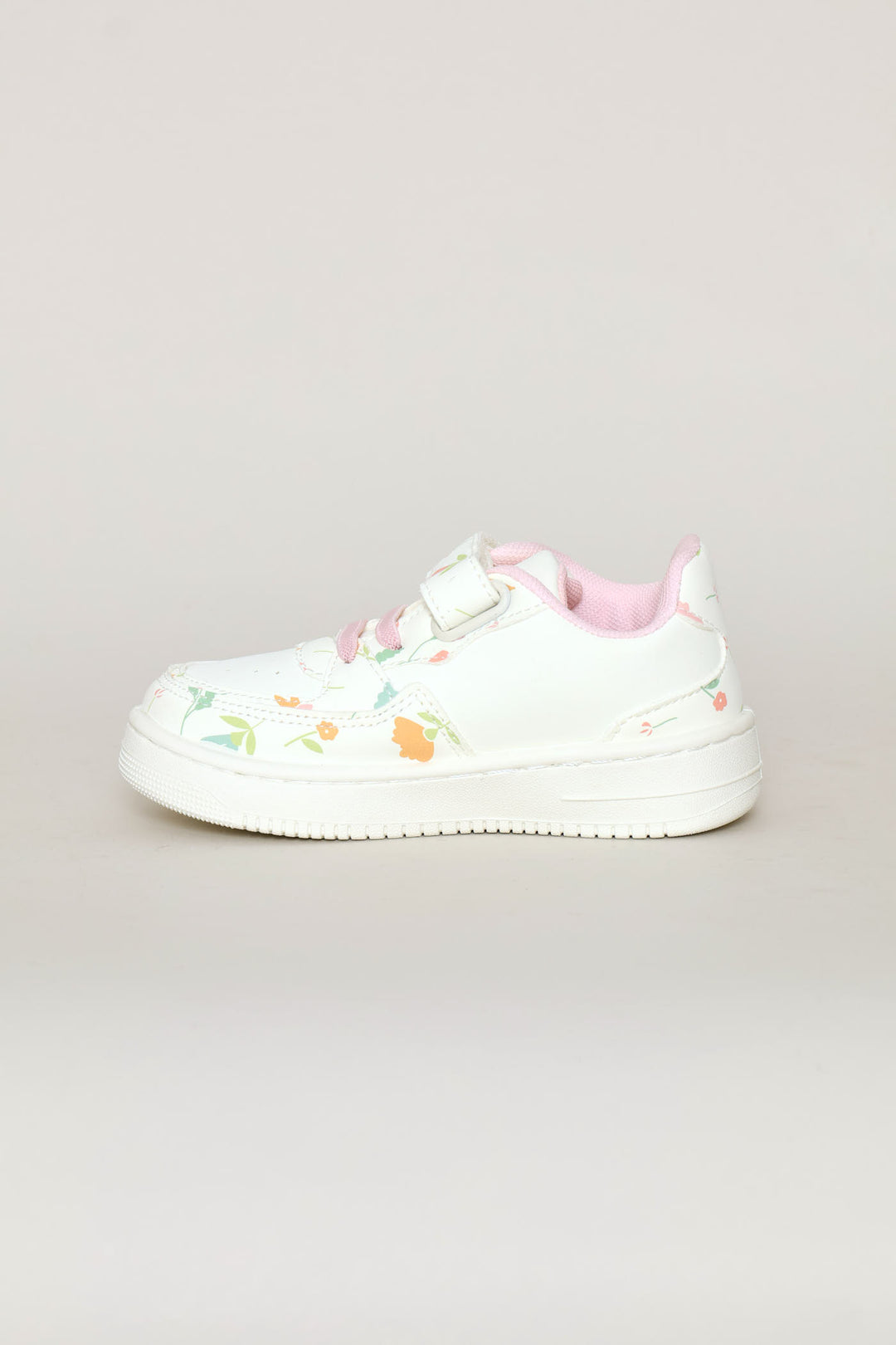 Pre-Girls Floral Court Sneaker - Pink