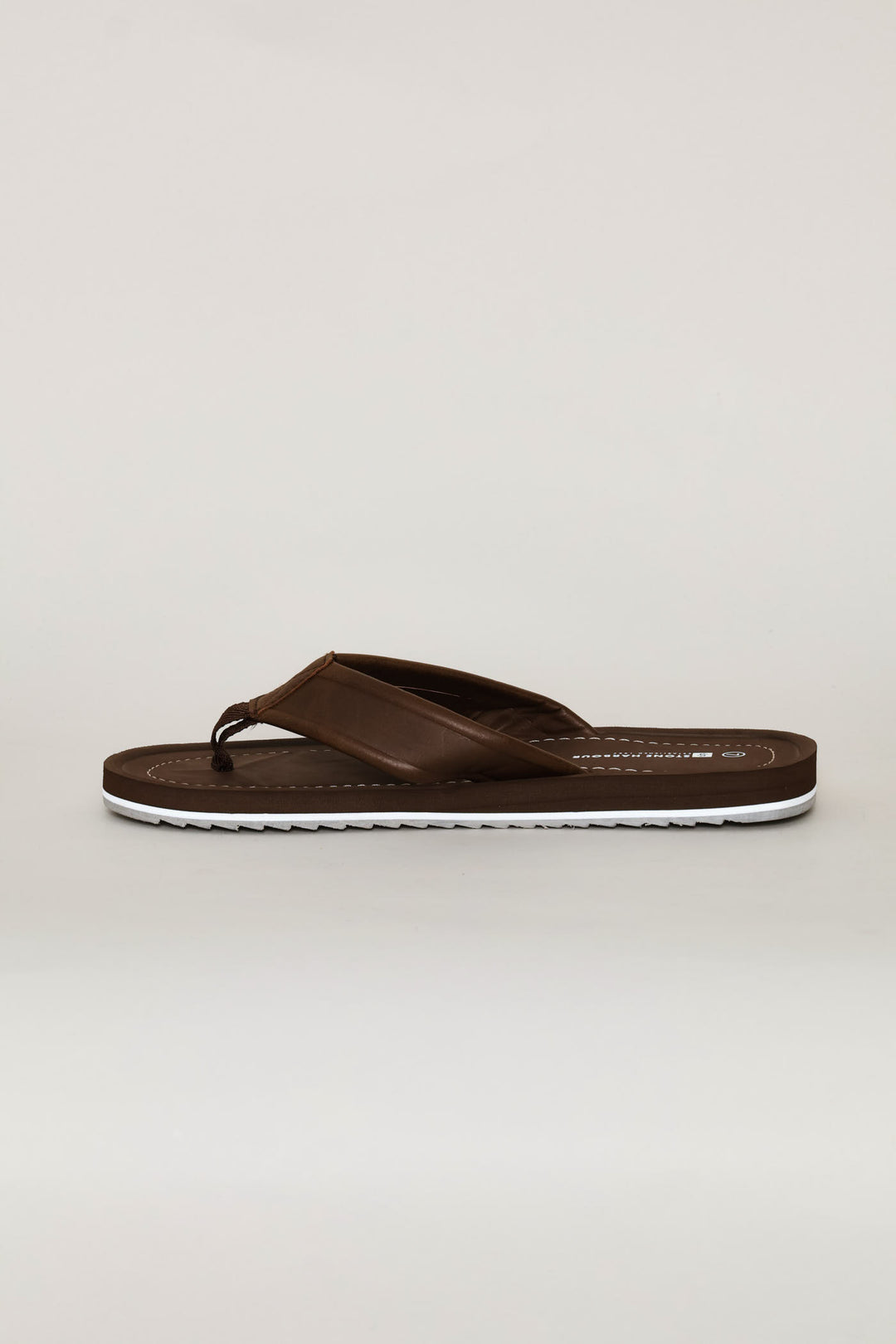 Moulded Footbed Wide Vamp Sandal - Chocolate