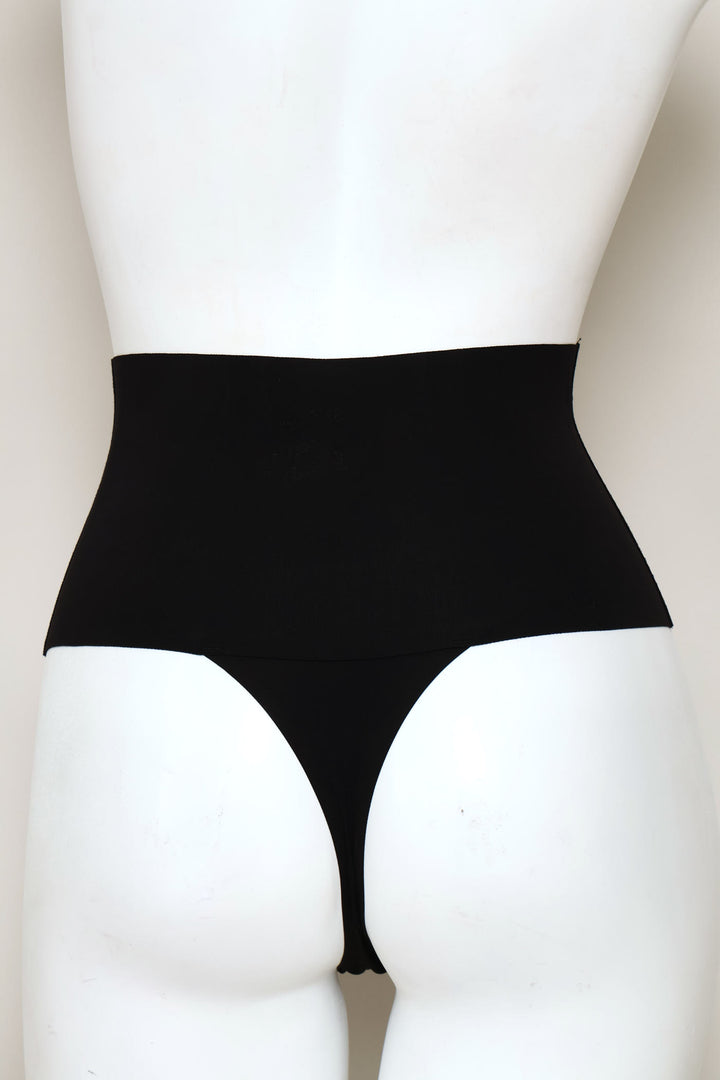 Polyamide Shaper Thong - Black