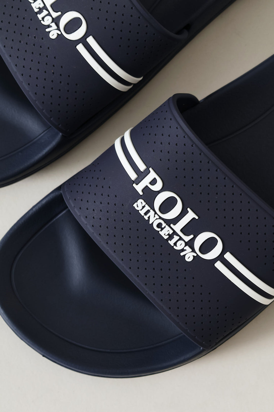 Perforated Logo Slide - Navy