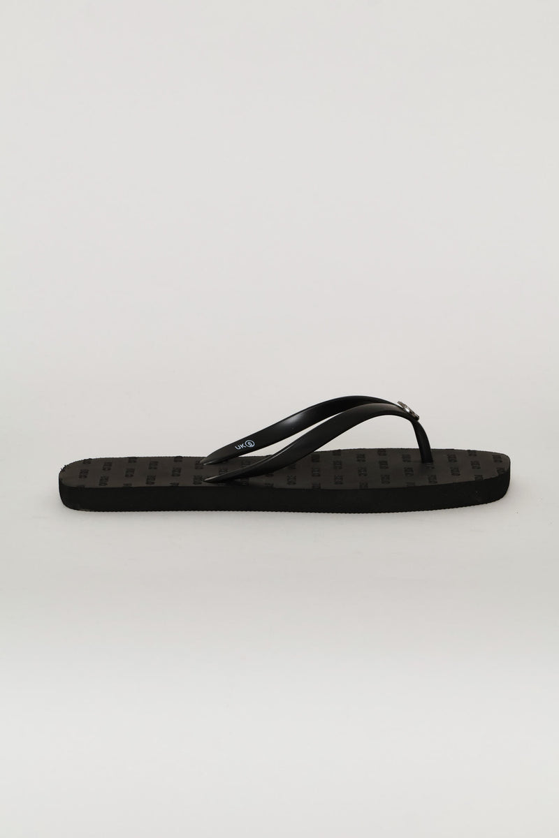 Print Flip Flop - Black
