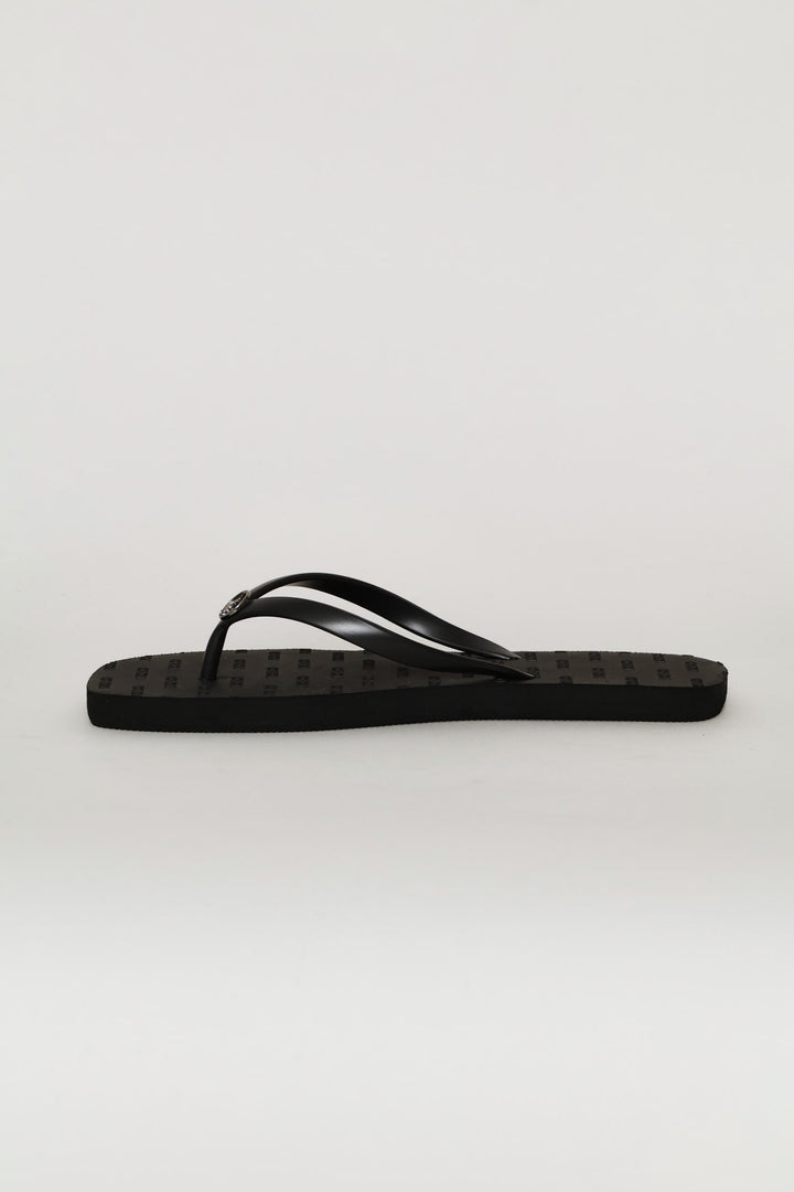 Print Flip Flop - Black