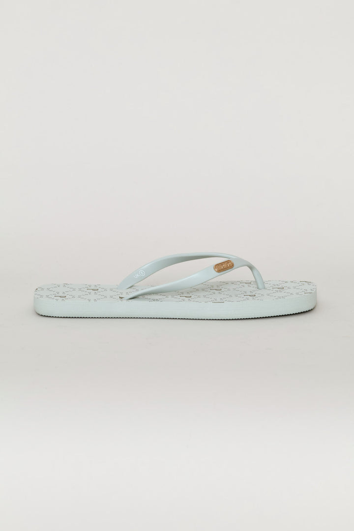 Monogram Flip Flop - Sage