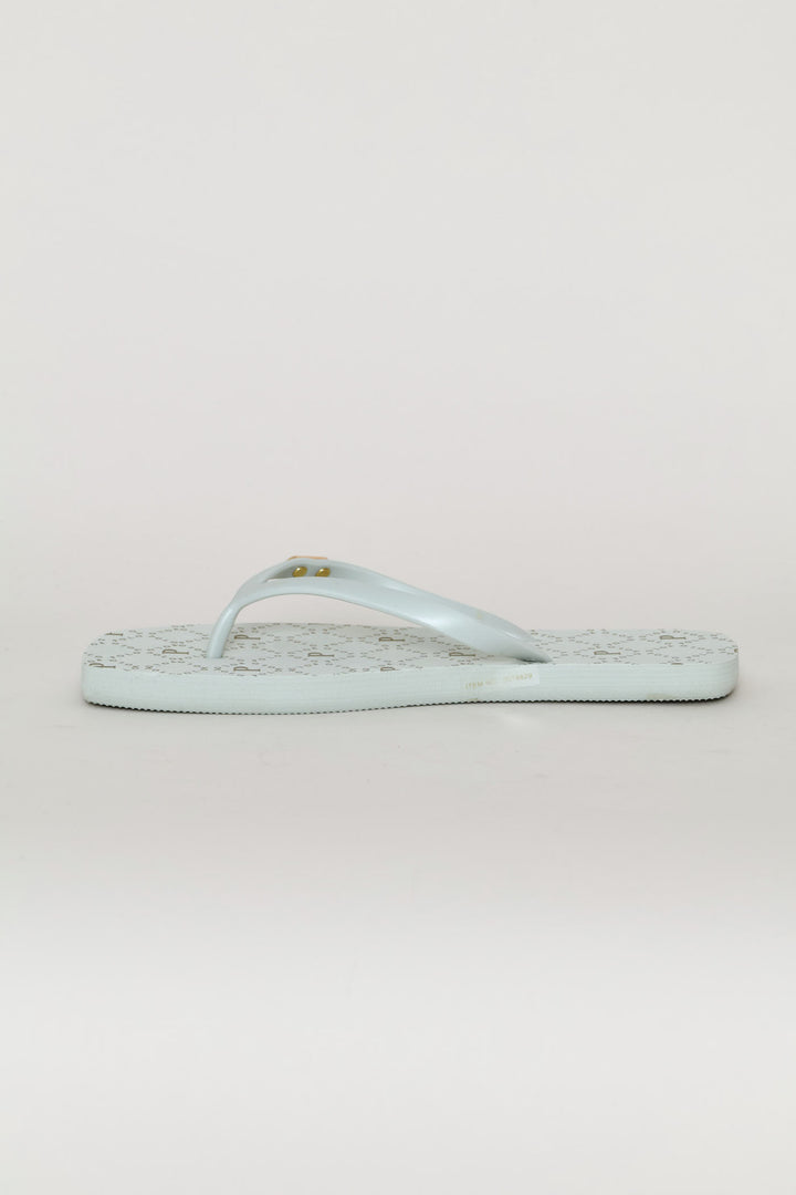 Monogram Flip Flop - Sage