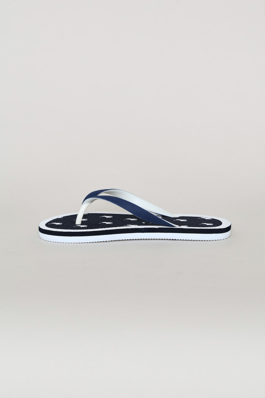 Boys Monogram Flip Flop - Navy