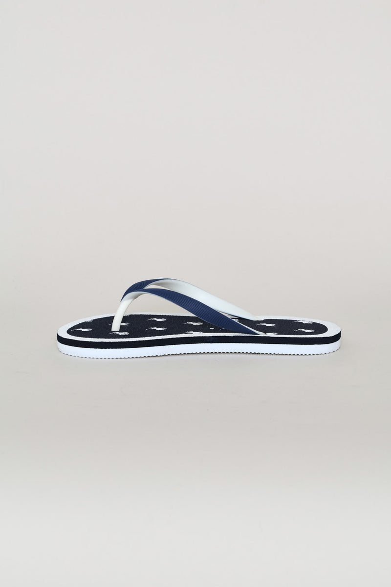 Boys Monogram Flip Flop - Navy