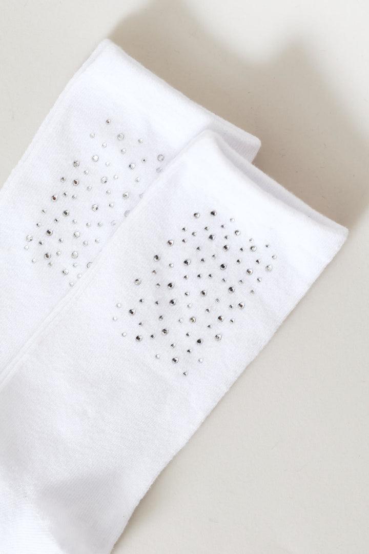 2 Pack Diamante Crew Socks - Multi