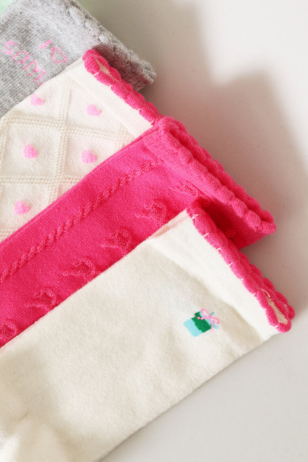 5 Pack Matcha Love Crew Socks - Sage