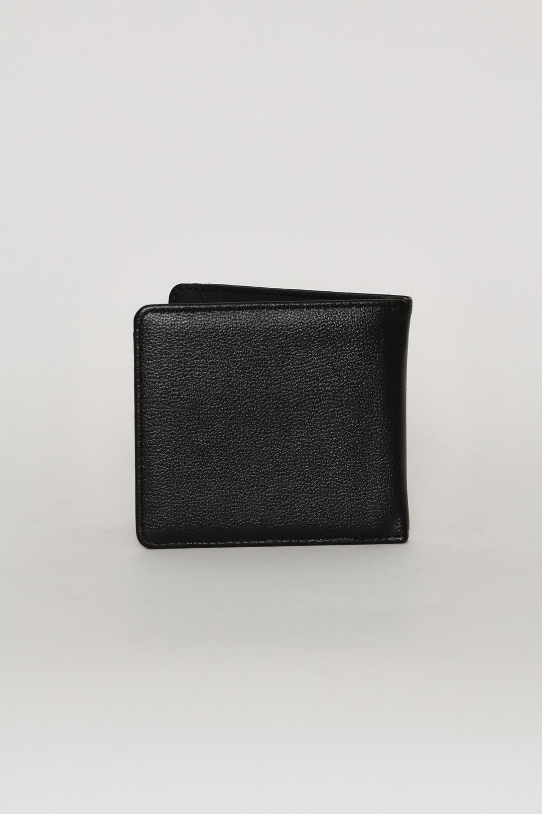 Metal Badge Card Holder Wallet - Black