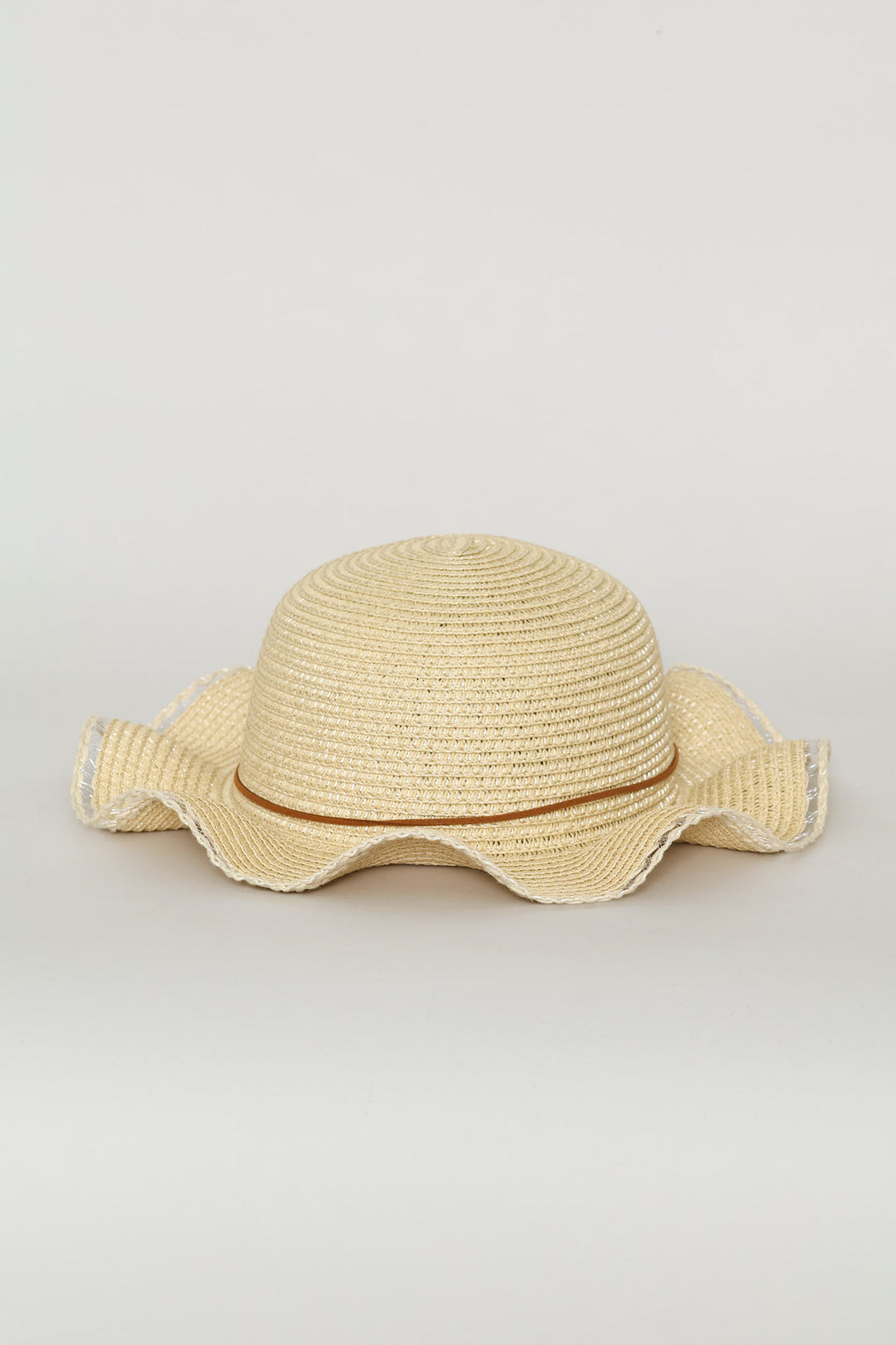 Pre-Girls Flower Trim Sunhat - Nude