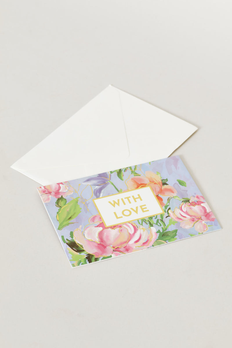 With Love Floral Card - Multi