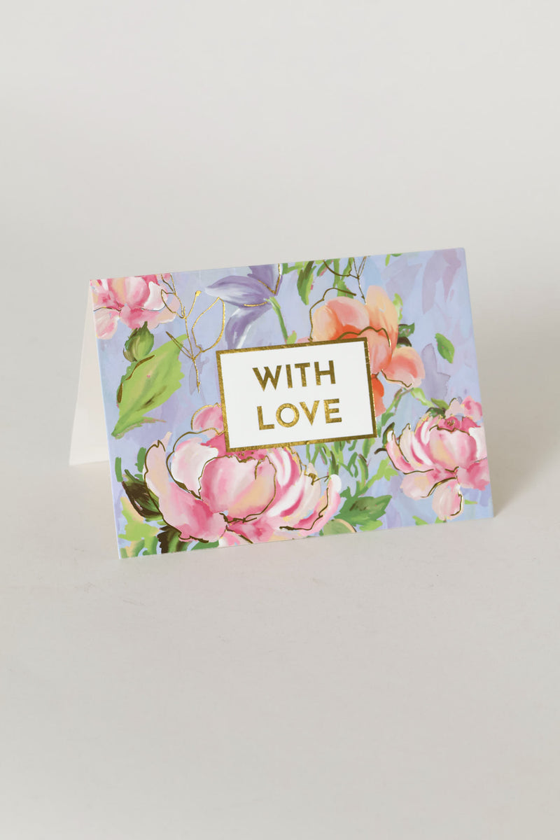With Love Floral Card - Multi