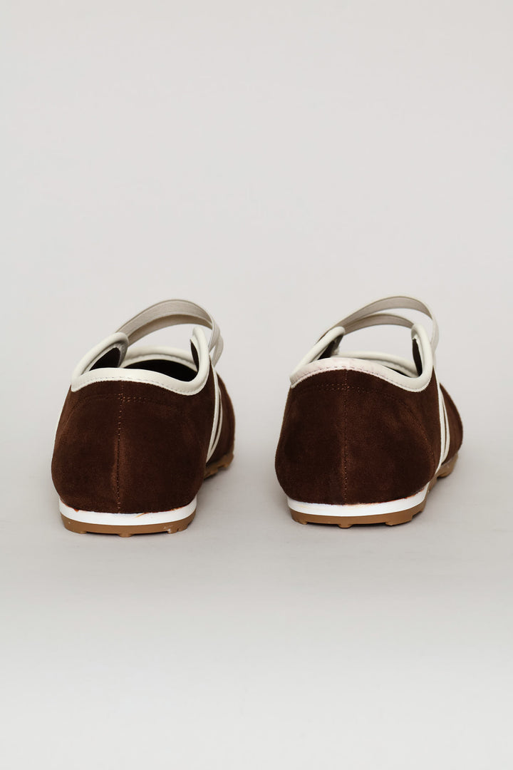 Mary Jane Sport Pump - Chocolate